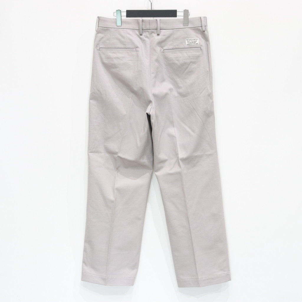 DOUBLE PLEATED CHINO TROUSERS #GRAY [25SS-WMP-PT13]