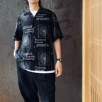 THE PHOENICIAN SCHEME | S/S HAWAIIAN SHIRT ( TYPE-3 ) #BLACK [TPS-WM-HI03]
