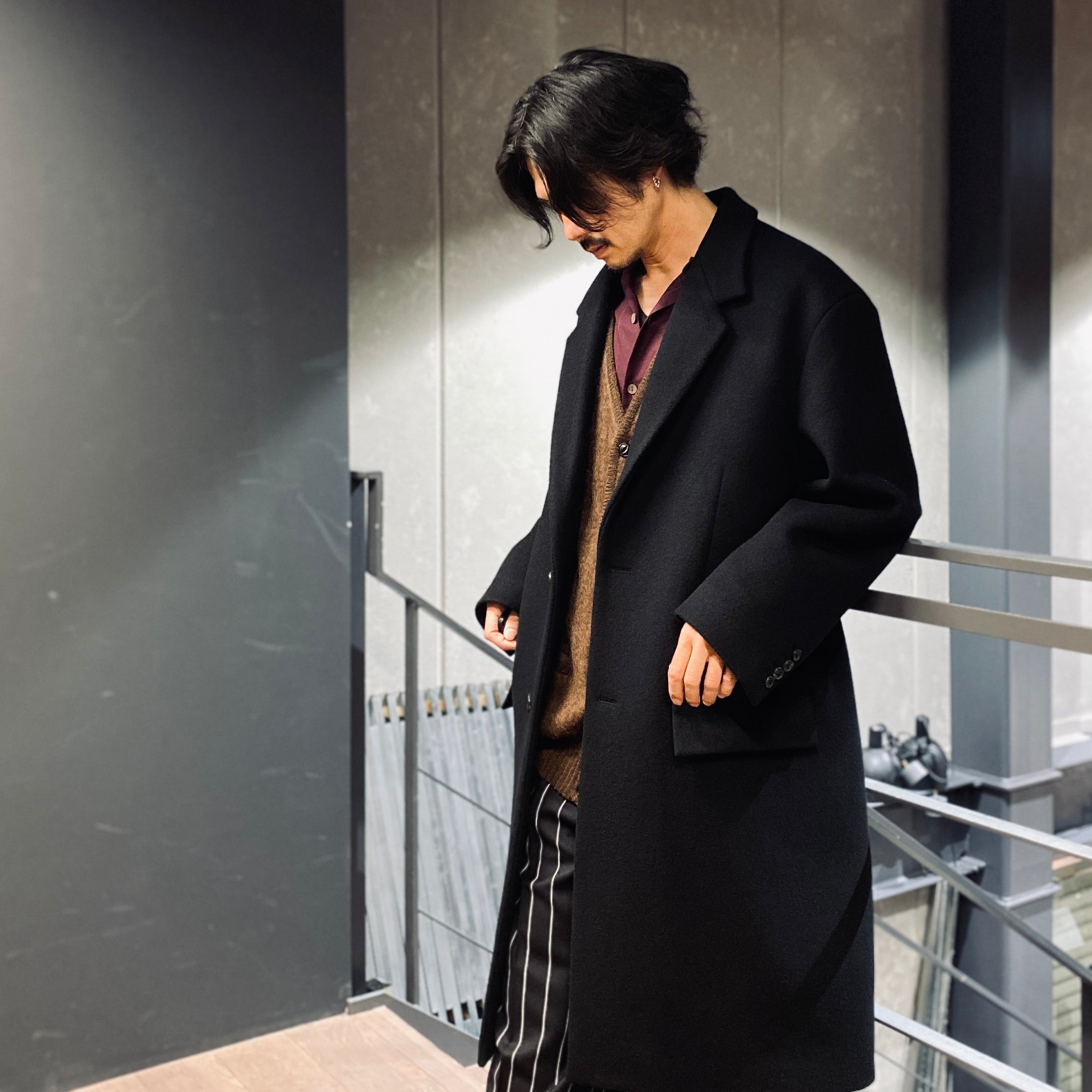 CHESTERFIELD COAT -A- -TYPE 2- #BLACK [23FW-WMO-CO04]