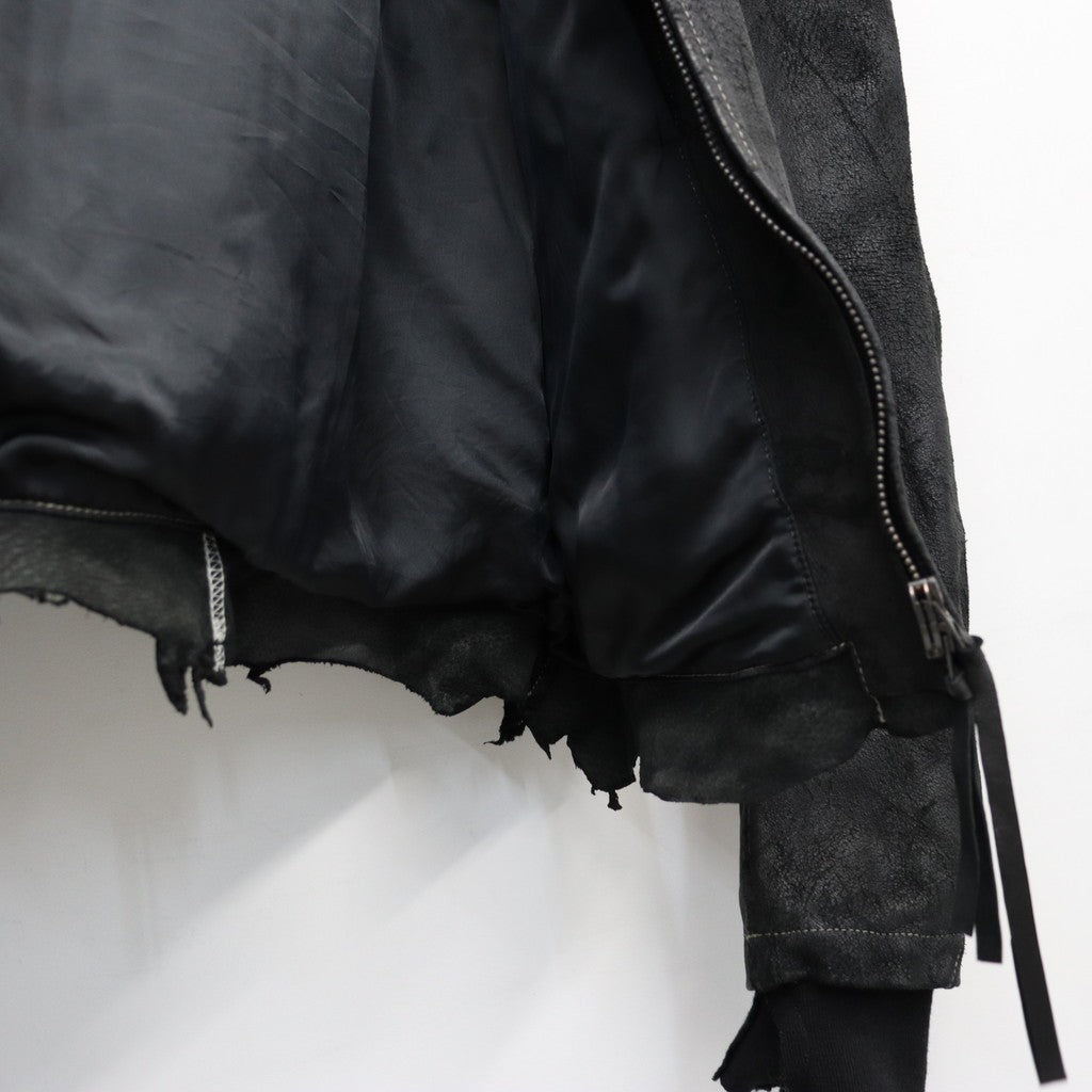Skin Jacket (VEGETABLE TANNING PIG LEATHER) #BLACK [M-P2-LW1]