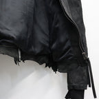 Skin Jacket (VEGETABLE TANNING PIG LEATHER) #BLACK [M-P2-LW1]
