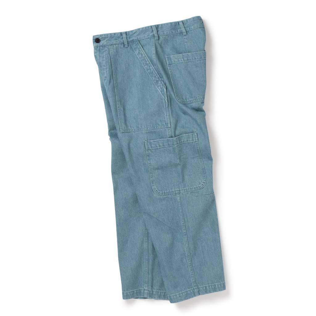 水洗牛仔六口袋工裝褲 #綠色 [SC2420-PN06]
