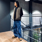 CHECK WOOL VEST #BLACK [SC2320-JK08]