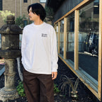 WASHED HEAVY WEIGHT CREW NECK LONG SLEEVE T-SHIRT ( TYPE-2 ) #WHITE [26FW-WMT-LT02]