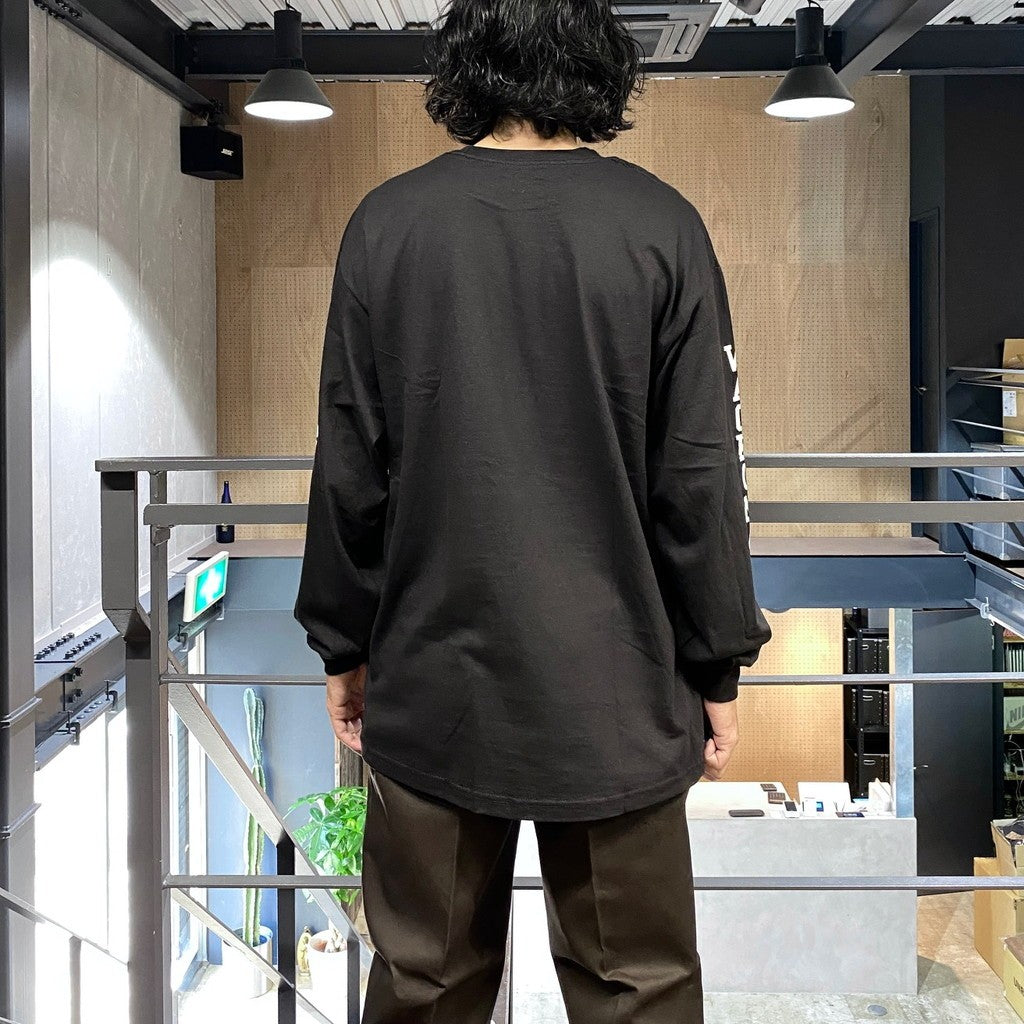TIM LEHI | CREW NECK LONG SLEEVE T-SHIRT ( TYPE-2 ) #BLACK [24FW-WMT-LT02]