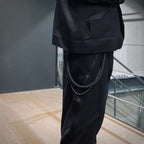 「RDA-01C」 - Dual Layers Aesthetic Trousers Chain #BLACK [GOOPI-25SS-FEB-03]