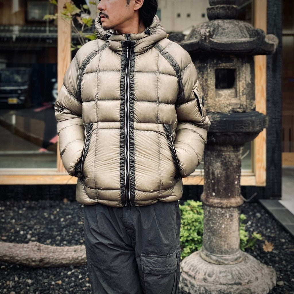 D.D. SHELL HOODED DOWN JACKET #356 FALLEN ROCK [21CMOW702A -26FWM]