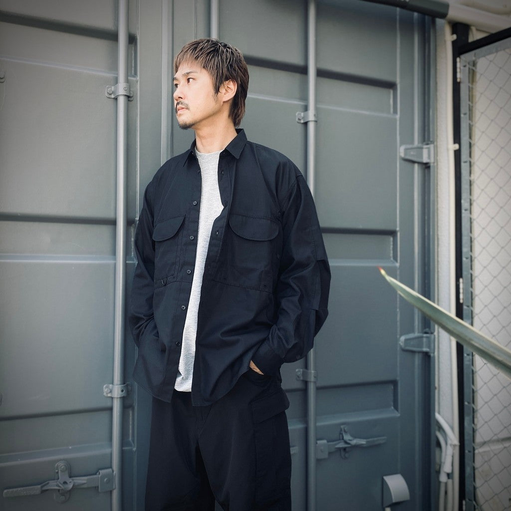 TECH FISHING SHIRT L/S #BLACK [BE-84025W]_DAIWA PIER39