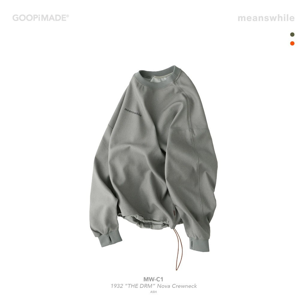 meanswhile | “MW-C1” 1932 “THE DRM” Nova Crewneck #Ash [GOOPI-25AW-SEP-01]