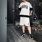 COLLEGE DOBBY SHORTS #White [SU25-B05]