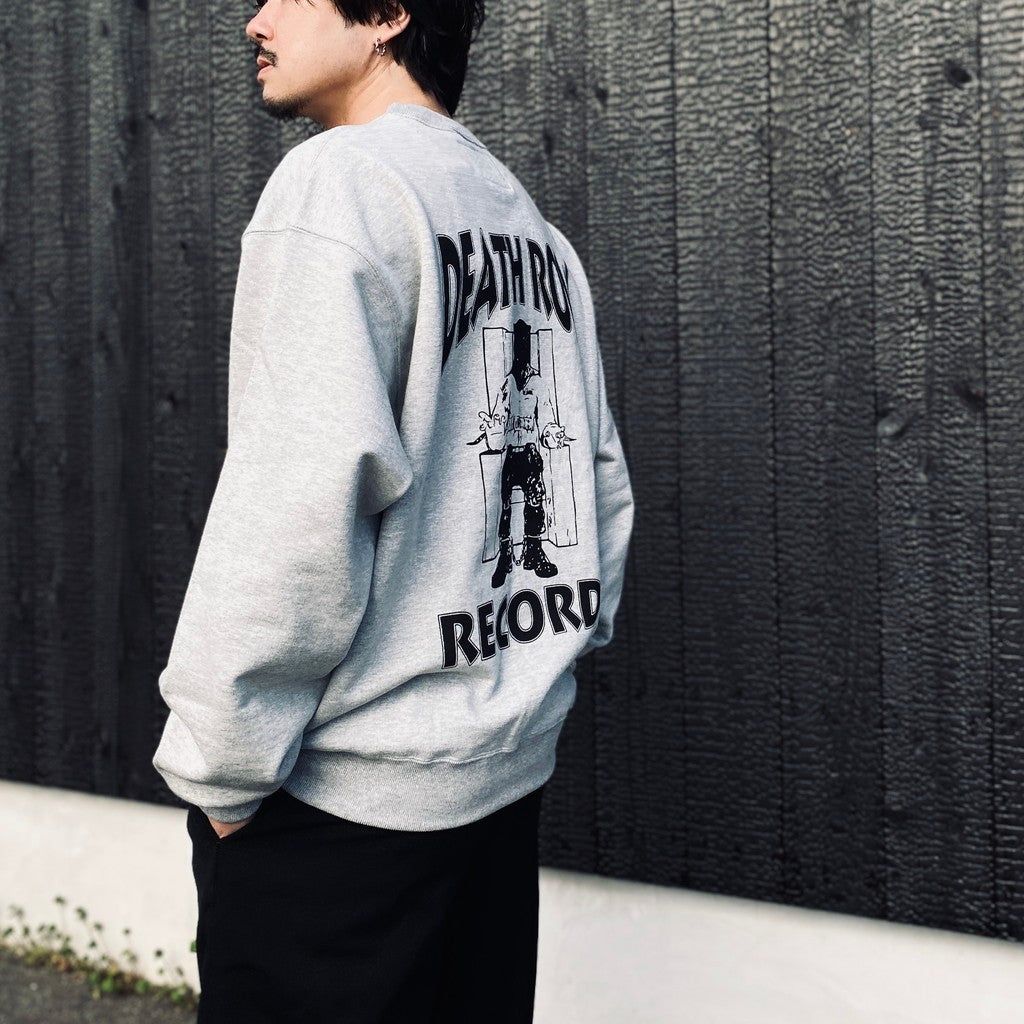DEATH ROW RECORDS | HEAVY WEIGHT CREW NECK SWEAT SHIRT #GRAY [DEATHROW-WM-SS06]