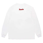 水洗重磅圓領長袖T卹（1型）#白色 [25FW-WMT-LT03]