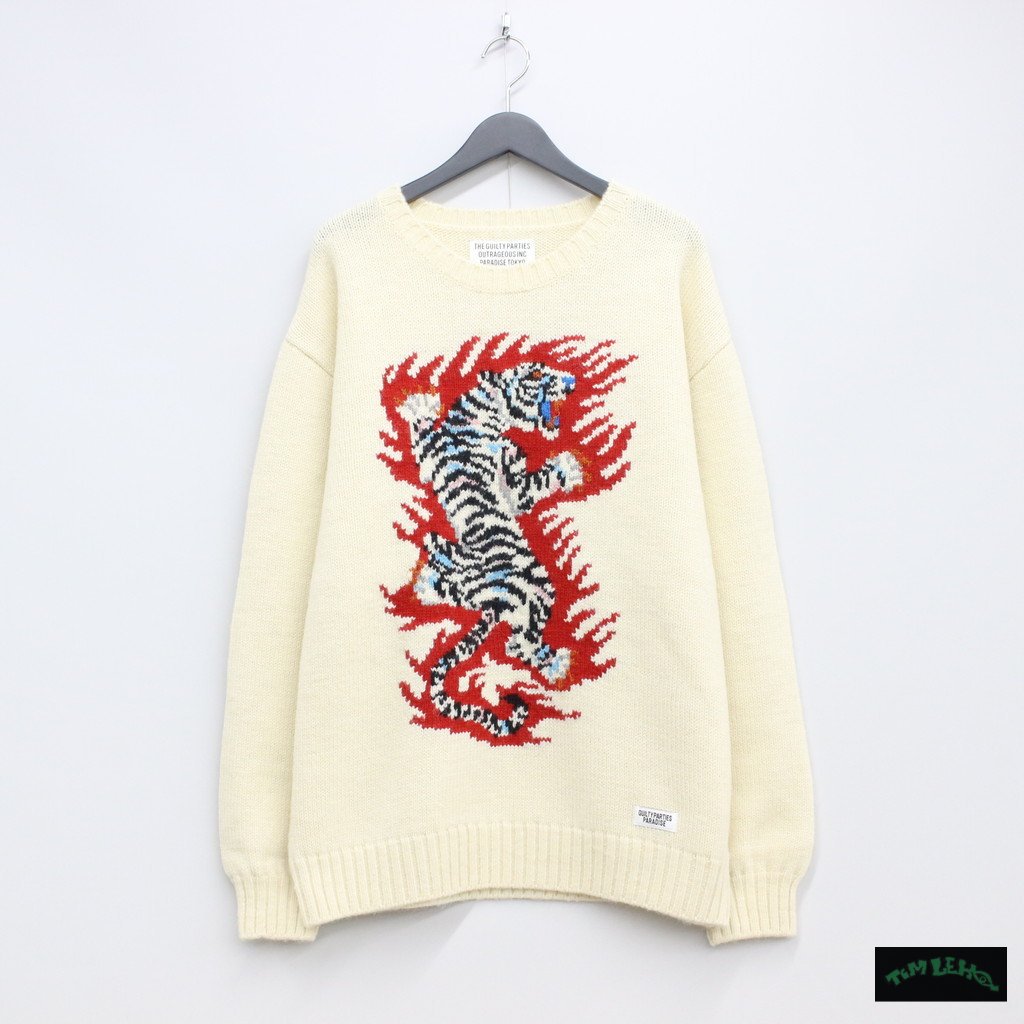 WACKO MARIA TIM LEHI KNIT SWEATER Mワコマリア WACKO MARIA | ワコマリア TIM LEHI | INTARSIA CREW NECK SWEATER