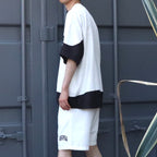 COLLEGE DOBBY S/S T-SHIRT #White [SU25-T01]