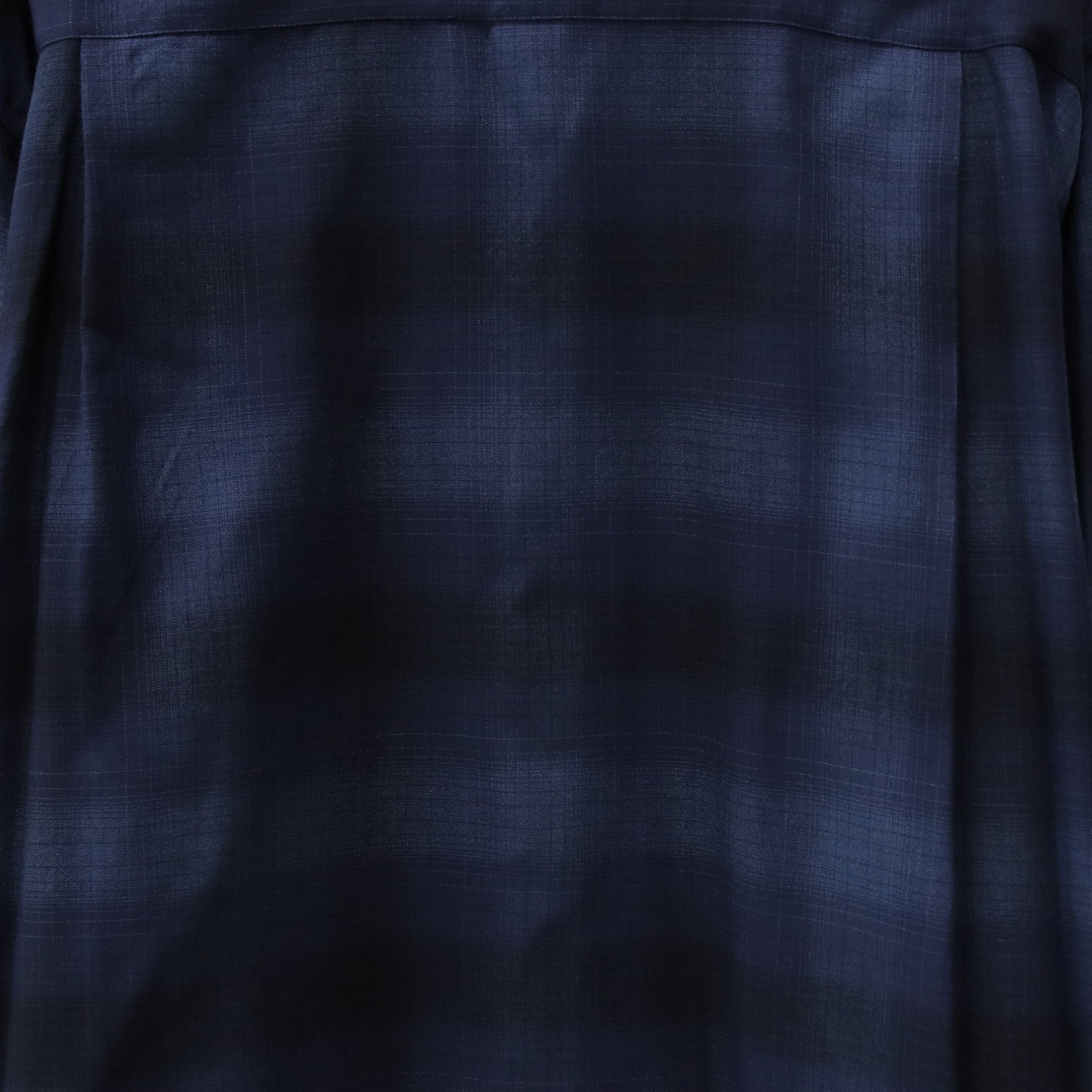 OMBRE CHECK OPEN COLLAR SHIRT L/S (TYPE-4) #BLUE [24FW-WMS-OC04]