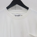 STRETCH FIBER POCKET TEE #White [25SS-T03]