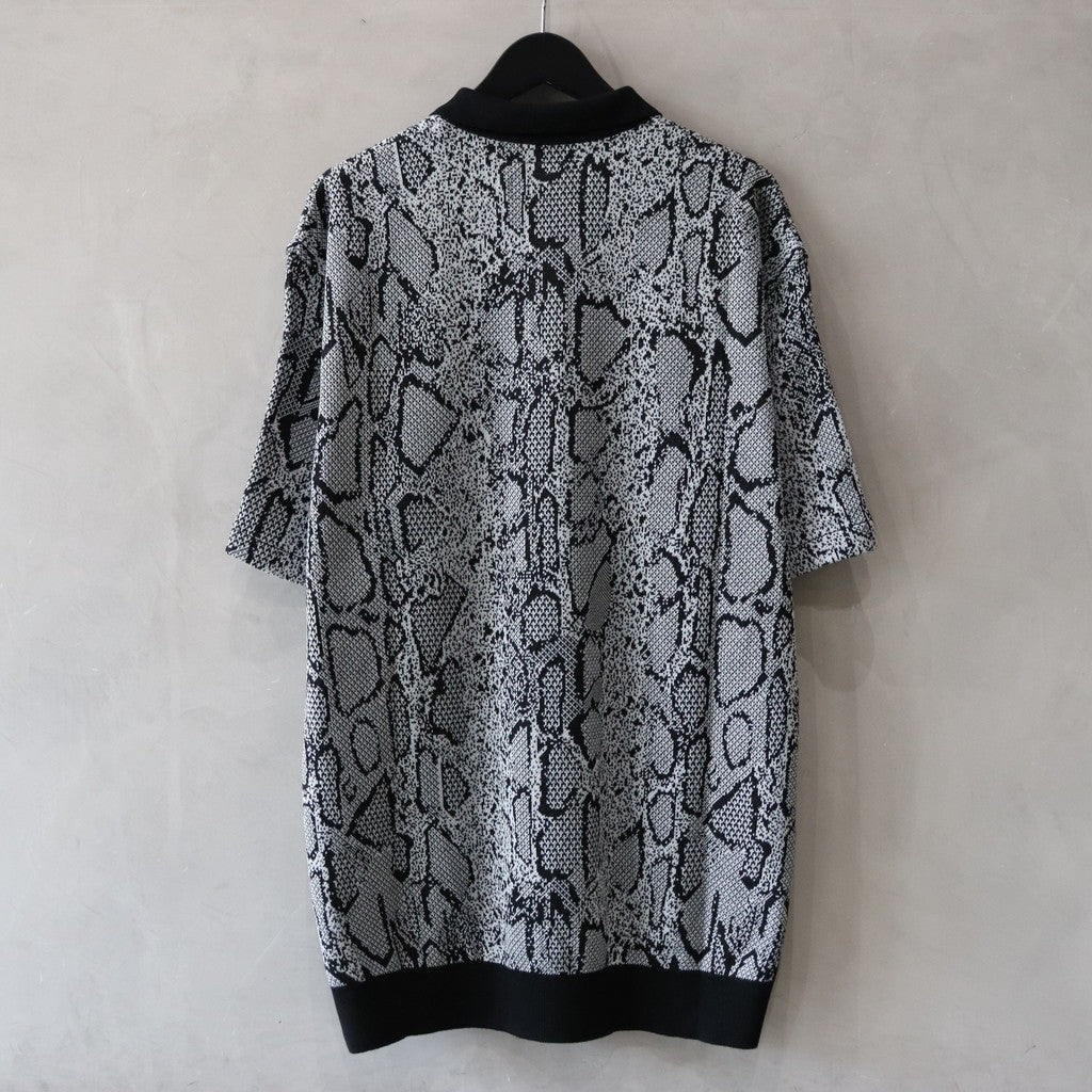 PYTHON KNIT POLO SHIRT #GRAY [24SS-WMK-KN11]