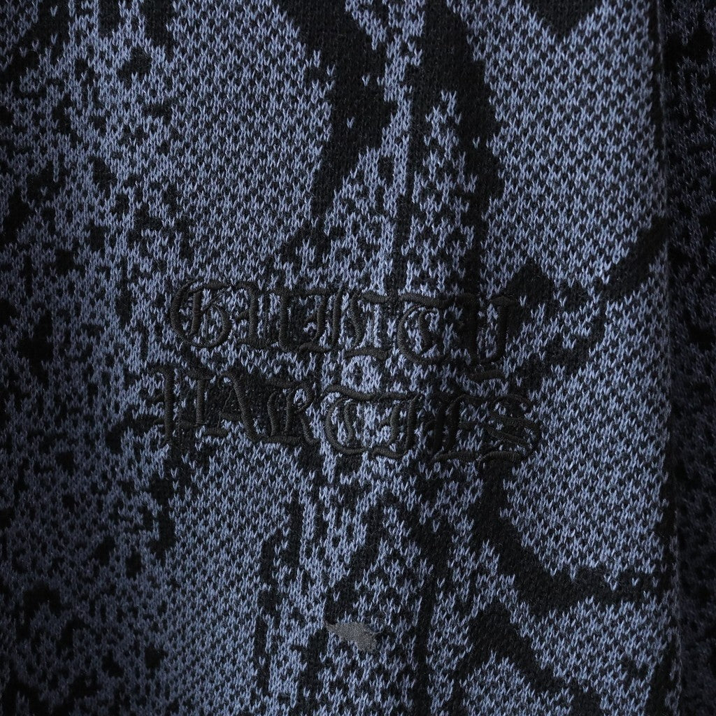 PYTHON KNIT POLO SHIRT #NAVY [24SS-WMK-KN11] – cocorozashi