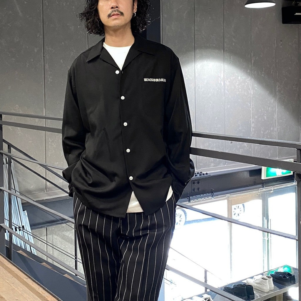 50'S SHIRT L/S (TYPE-2) #BLACK [24FW-WMS-OC11]