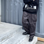 TWILL BOHEMIAN PANTS #CHARCOAL [24SS-B06]