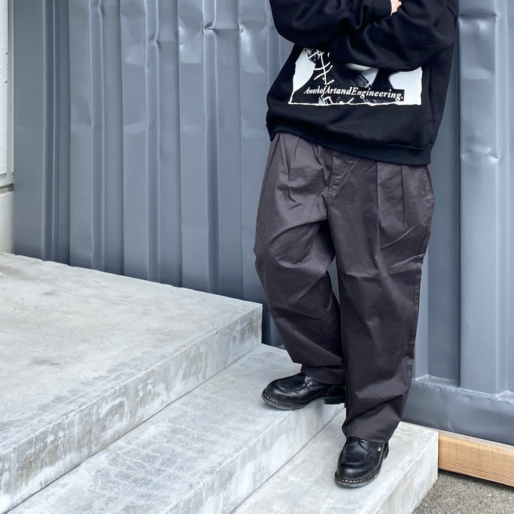 TWILL BOHEMIAN PANTS #CHARCOAL [24SS-B06]