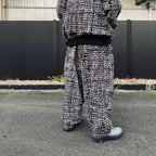 BLEEDING LOGO BALLOON PANTS #Black [SS26-B03]