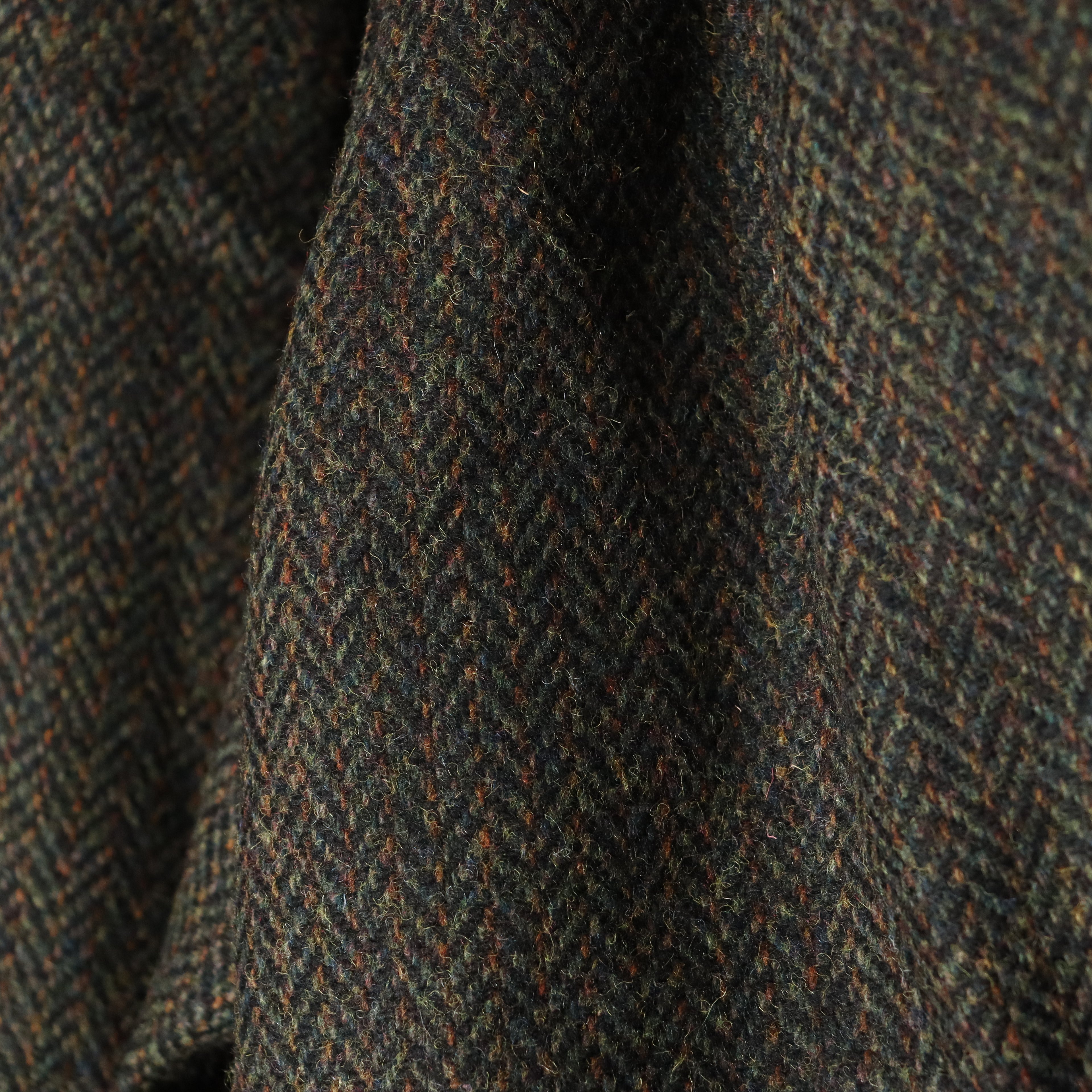 TWEED CARGO PANTS #OLIVE [FW23-B01]