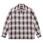 OMBRE CHECK OPEN COLLAR SHIRT L/S ( TYPE-2 ) #PINK [26FWE-WMS-OC02]