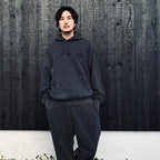 WASHED MIDDLE WEIGHT PULLOVER HOODED SWEAT SHIRT #GRAY [26SS-WMC-SS05]