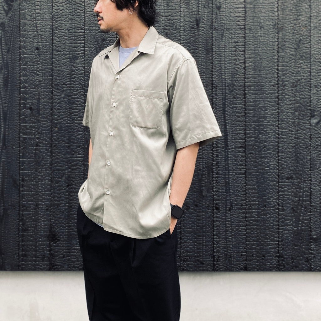 OPEN COLLAR SHIRT S/S ( TYPE-2 ) #GRAY [26SS-WMS-OC19