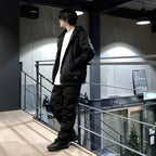 SC FRONT BUTTON DOWN HOODIE #BLACK [TAION-106SCB]