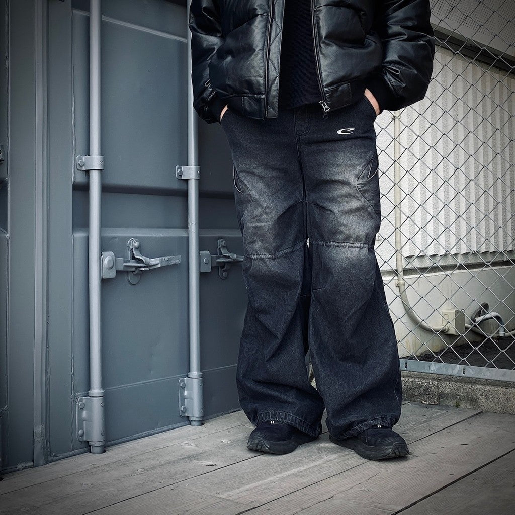 CPG | RHOMBUS DENIM PANTS #BLACK [25SS-CPG-03 / FS1741]