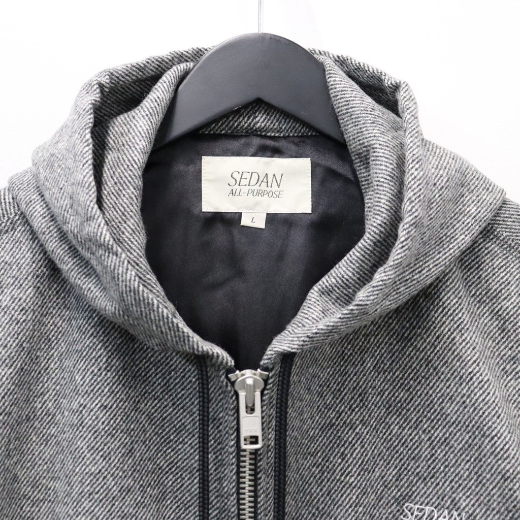 Tweed Hooded Active Jacket #Grey [SD26F-JK02]