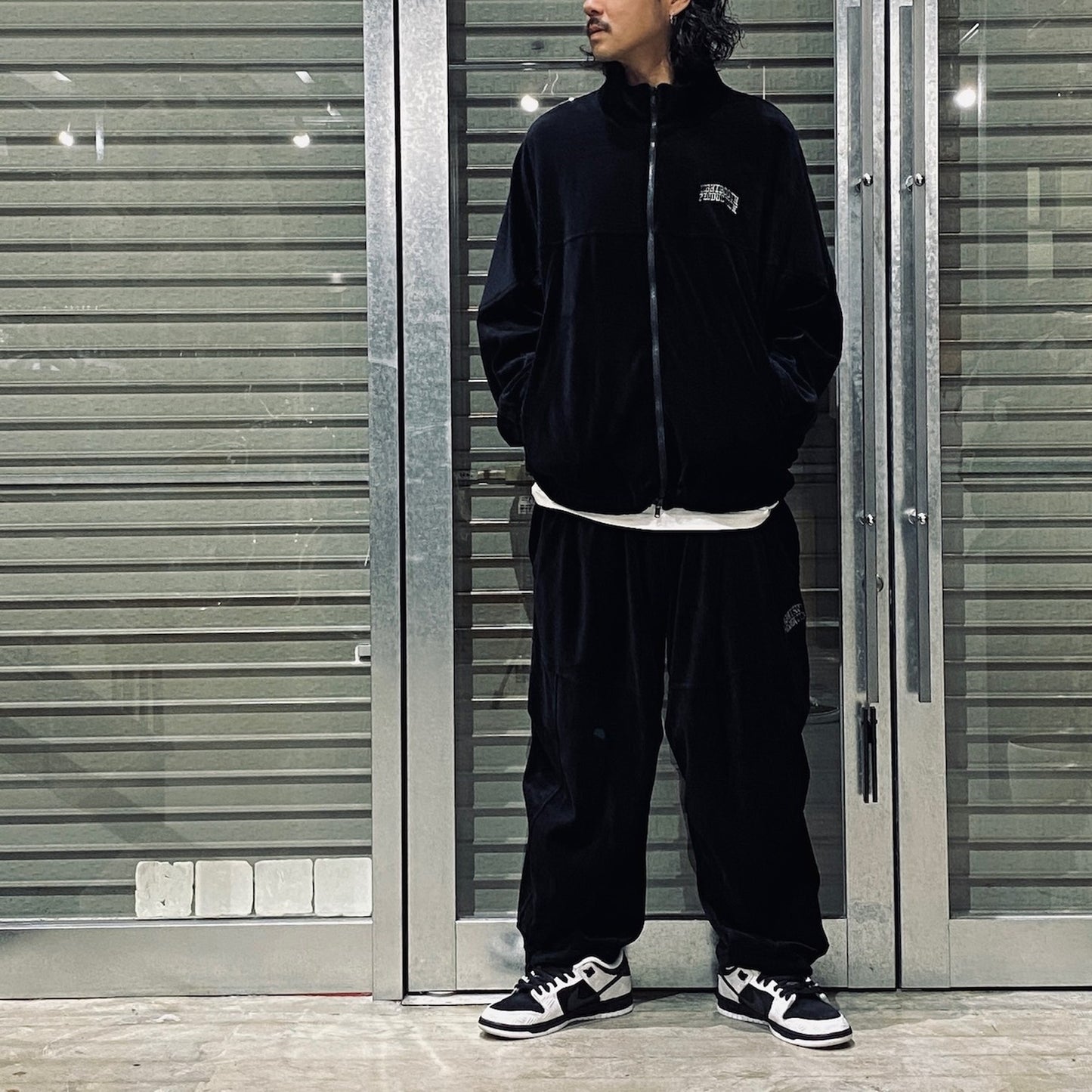 VELOR TRACK JACKET #BLACK [FW24-JK14]