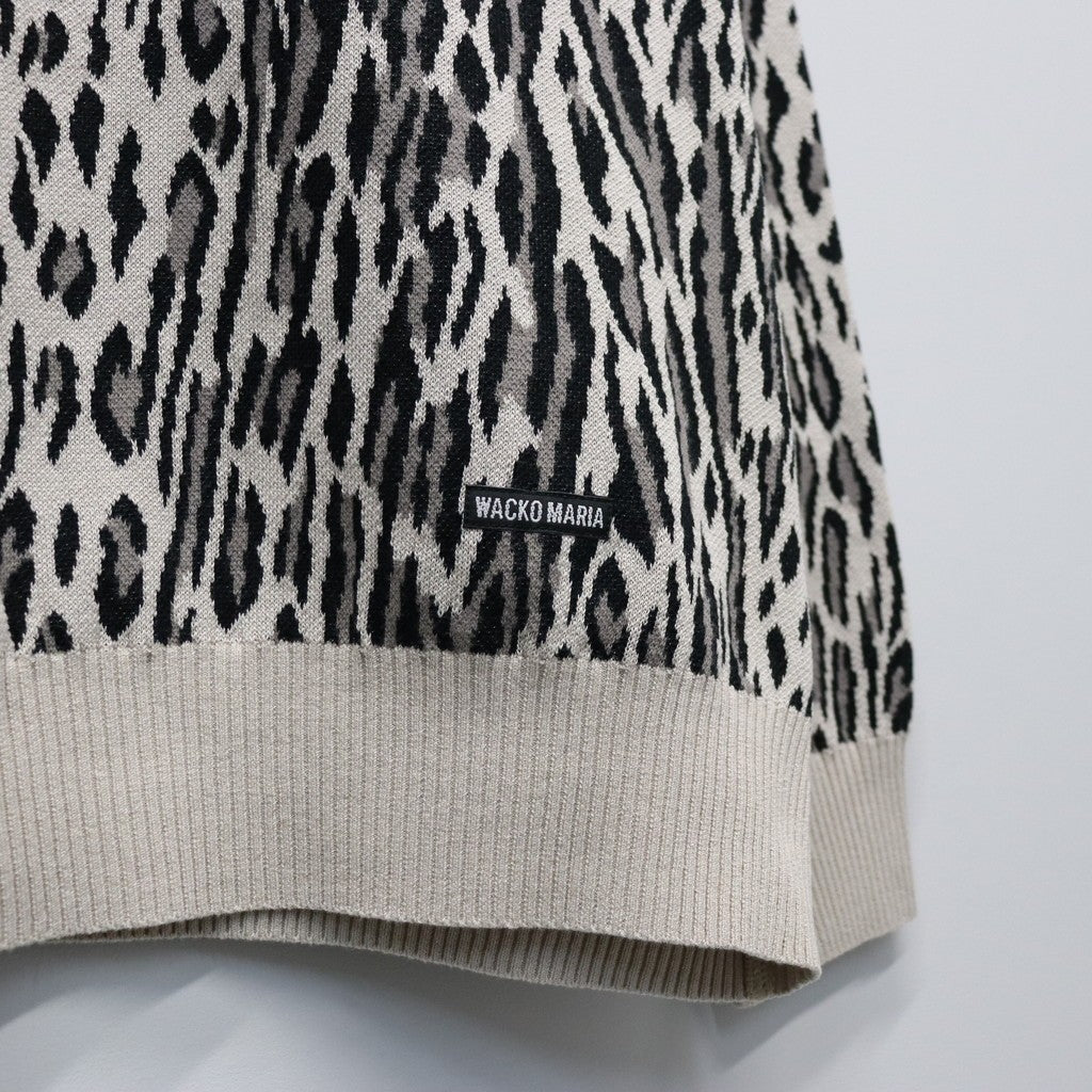 LEOPARD JACQUARD SWEATER ( TYPE-2 ) #IVORY [26SS-WMK-KN17