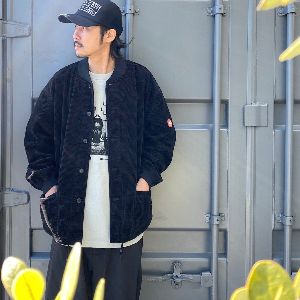 6W CORD BUTTON UP JACKET #BLACK [CES25JK14]