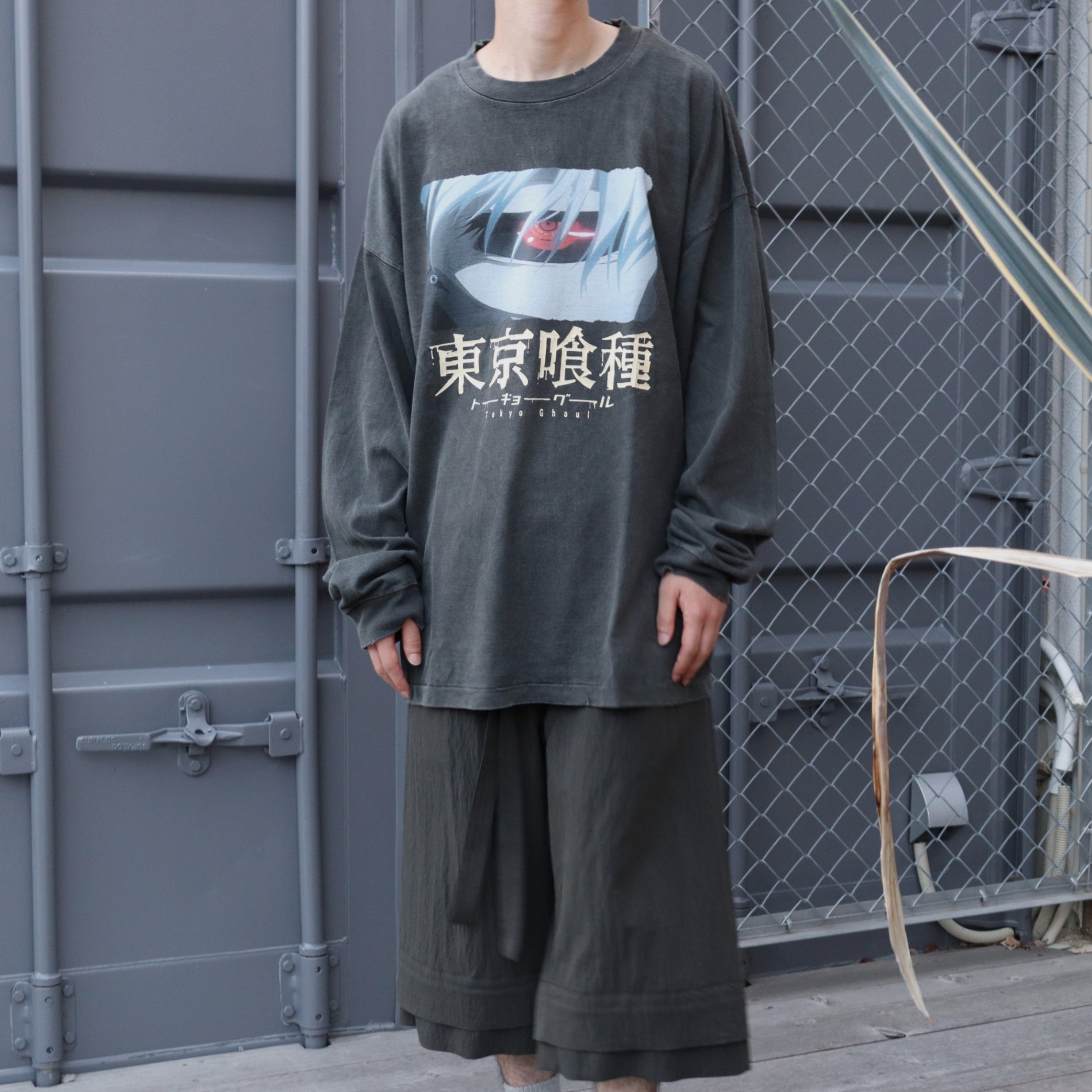 東京喰種 | 長袖T卹（金木研 BACK BORN）#黑色 [TTGM25SM005]