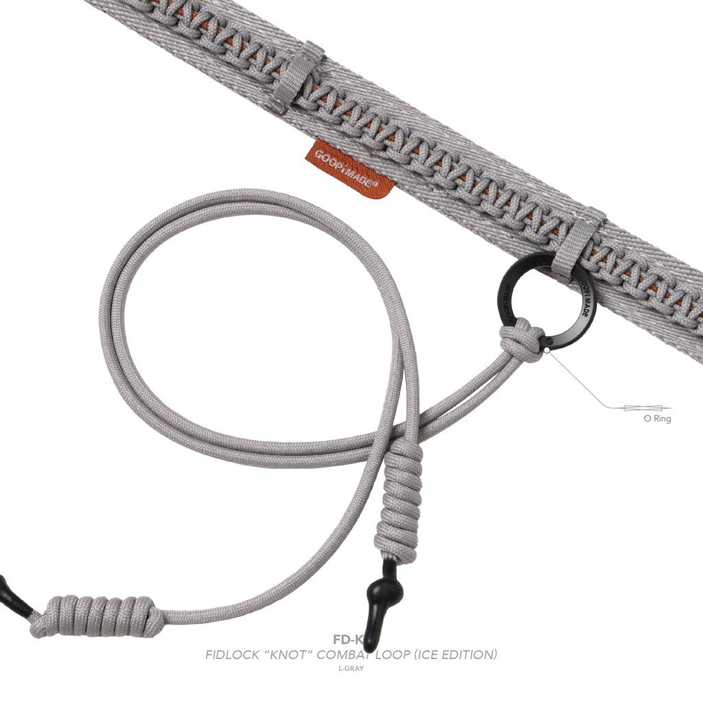 "FD-K1" FIDLOCK "Knot" 戰鬥環（冰雪版）#L-GRAY [GOOPI-25SS-JUL-01]