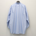 TECH REGULAR COLLAR SHIRT L/S STRIPE #SAX [BE-83026W]