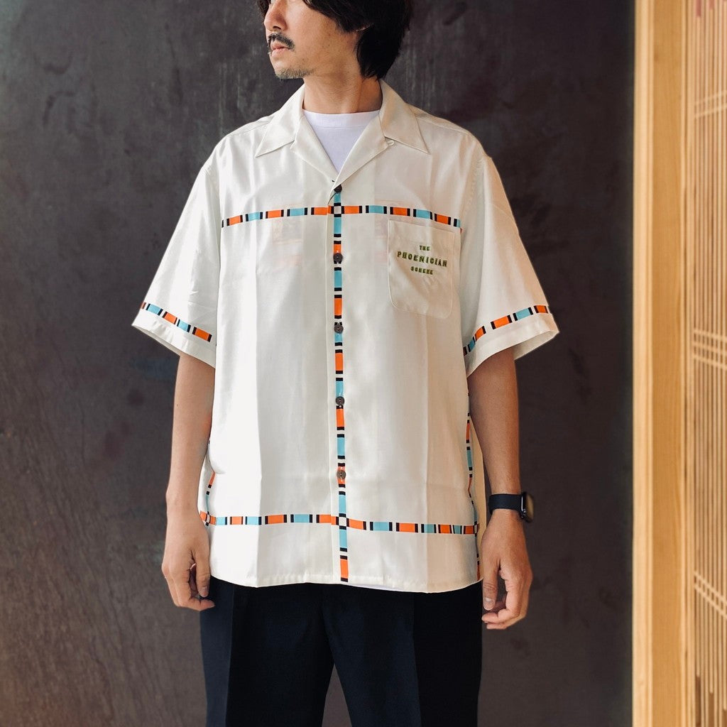 THE PHOENICIAN SCHEME | S/S HAWAIIAN SHIRT ( TYPE-1 ) #WHITE [TPS-WM-HI01]
