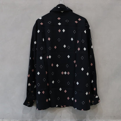 HAWAIIAN SHIRT L/S ( TYPE-3 ) #BLACK [24FW-WMS-HI04]