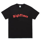 HIGHTTIMES | 圓領 T 卹 - 型號 1- #黑色 [HIGHTTIMES-WM-TEE01]