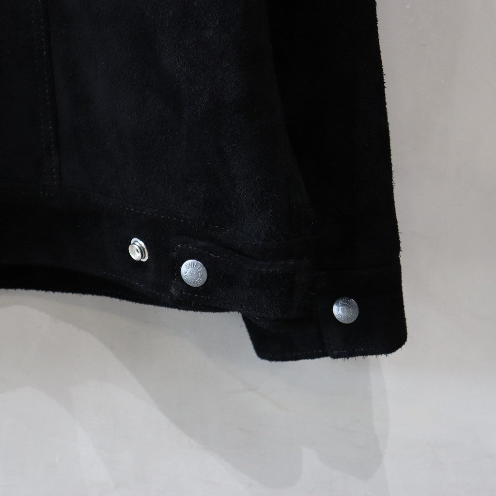 SUEDE LEATHER TRUCKER JACKET #BLACK [24FW-WMO-BL08]
