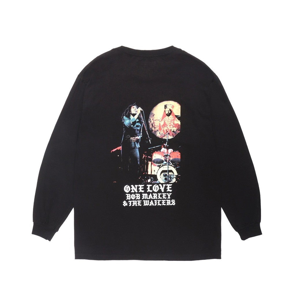 鮑伯馬利 | 圓領長袖T卹（1型）#黑色 [BOBMARLEY-WM-LT03]