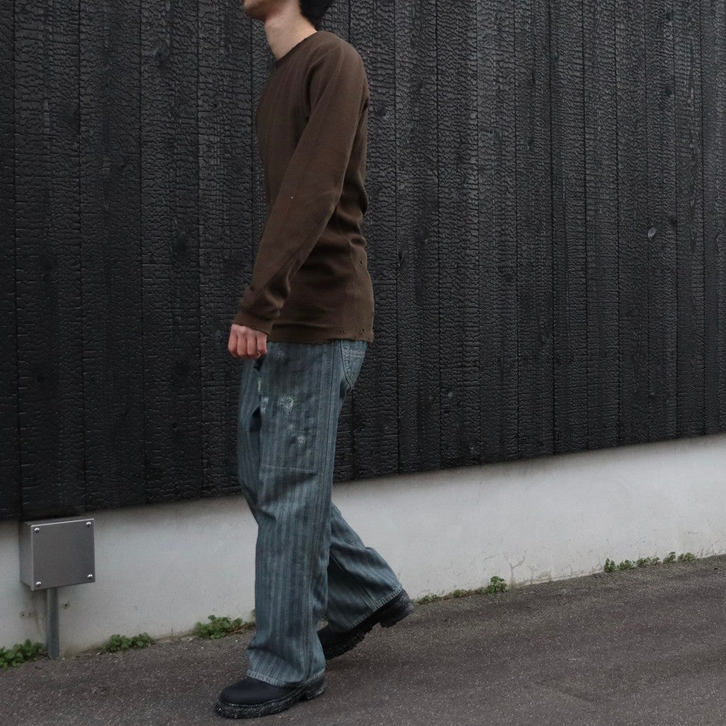 FER GRITGEAR PANTS AGED #INDIGO HERRINGBONE [BW261-FGGP]