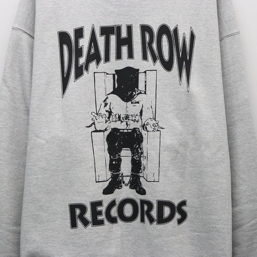 DEATH ROW RECORDS | HEAVY WEIGHT CREW NECK SWEAT SHIRT #GRAY [DEATHROW-WM-SS06]