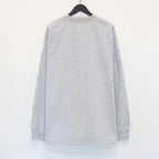 TECH DRAWSTRING TEE L/S #HEATHER GRAY [BE-31025W]