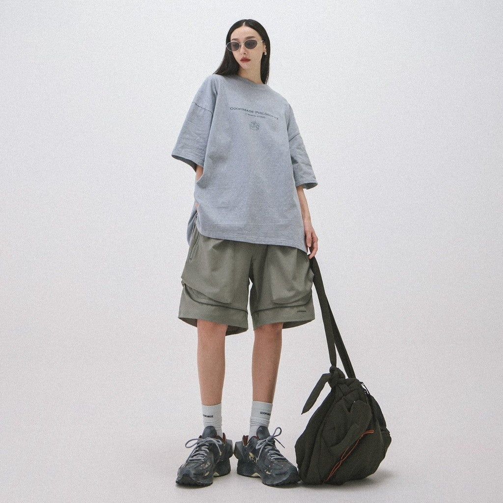 "LM-S01" G-輕便實用短褲 #SAGE [GOOPI-24SS-AUG-01]