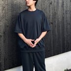 TECH SWEAT CREW S/S #INK BLACK [BE-51026]