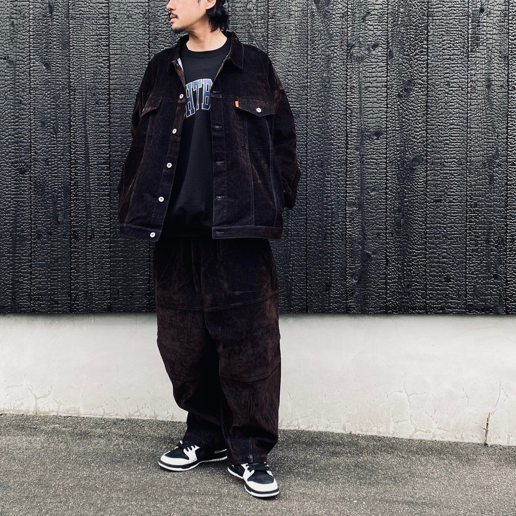 FLOCKY DENIM BALLOON PANTS #Navy [FW26-B10]